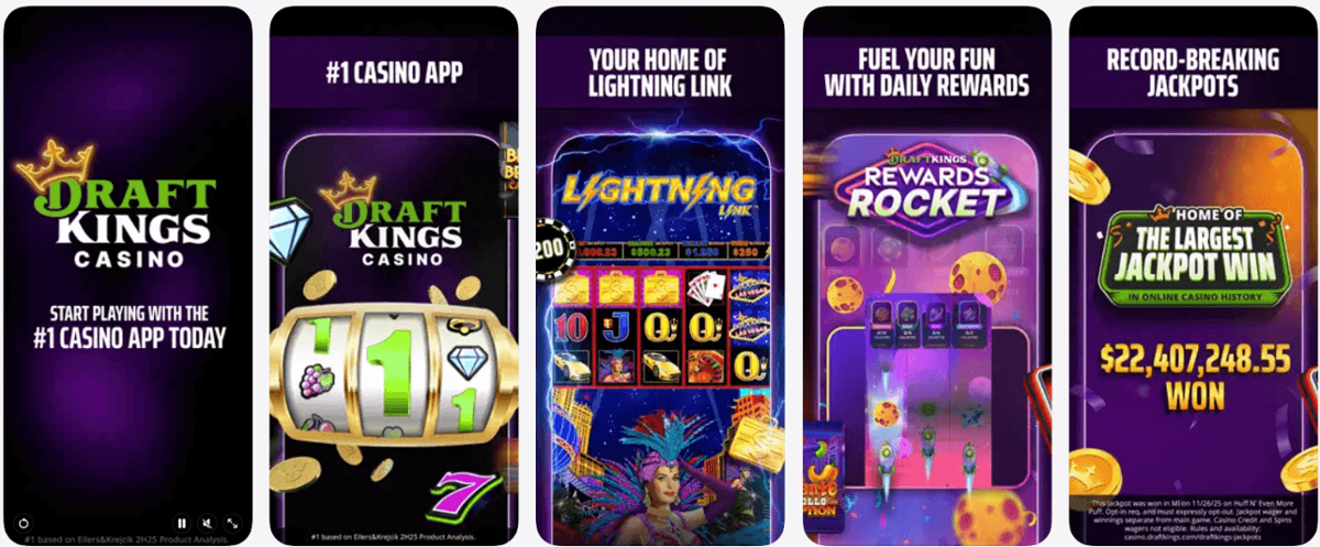 DraftKings app real money best paying casinos